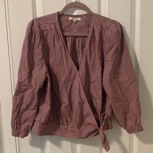 Madewell Gingham Crop Top